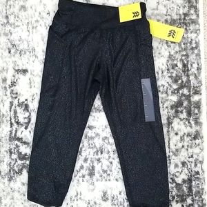 Glitter Capri yoga pants